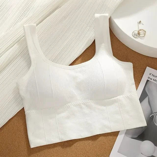 Mandotos Breathable Sports Bra Women Seamless Yoga Top Shockproof Crop Push Up Gym Workout - MANDOTOS