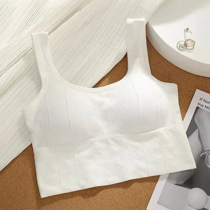 Mandotos Breathable Sports Bra Women Seamless Yoga Top Shockproof Crop Push Up Gym Workout - MANDOTOS