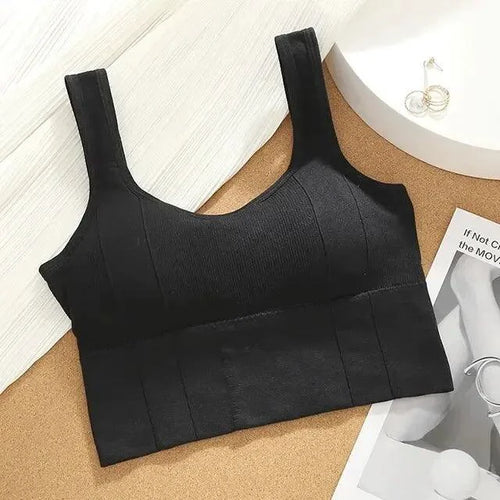 Mandotos Breathable Sports Bra Women Seamless Yoga Top Shockproof Crop Push Up Gym Workout - MANDOTOS