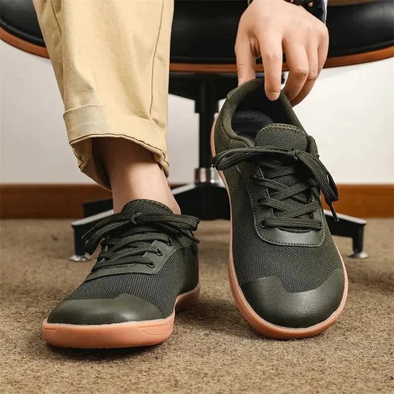 MANDOTOS Breathable Wide Toe Mesh Running Shoes for Men with Lightweight Responsive Sole - MANDOTOS