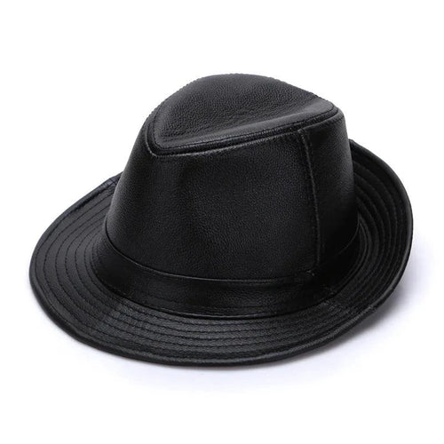 Mandotos Brown Leather Cap Premium Cowhide XL-XXXXL - MANDOTOS