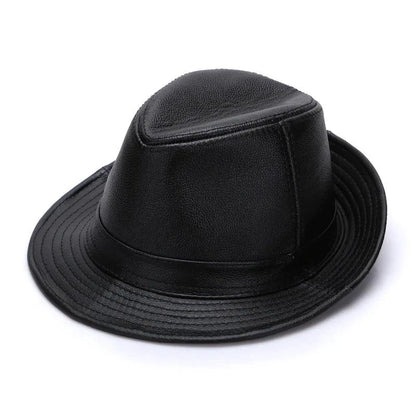 Mandotos Brown Leather Cap Premium Cowhide XL-XXXXL - MANDOTOS