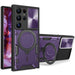 MANDOTOS CCSmall S23 Ultra Armor Case With Rotatable Ring JS Purple For Galaxy S23 Ultra - MANDOTOS
