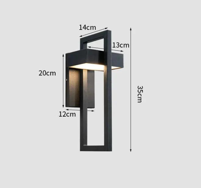 Mandotos Contemporary Patio Wall Light LED Weatherproof Outdoor Wall Lamp Energy Efficient Minimalist - MANDOTOS