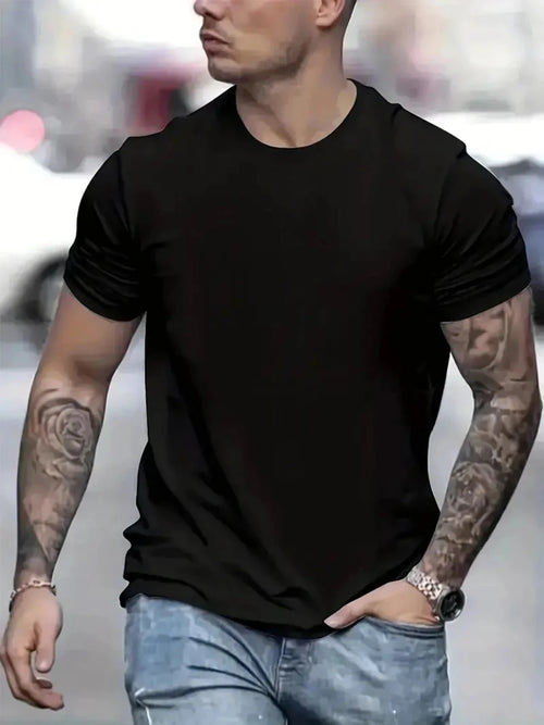 Mandotos Cotton T Shirts Pack Of Five Short Sleeve O Neck Casual Basic Oversize For Men And Women - MANDOTOS