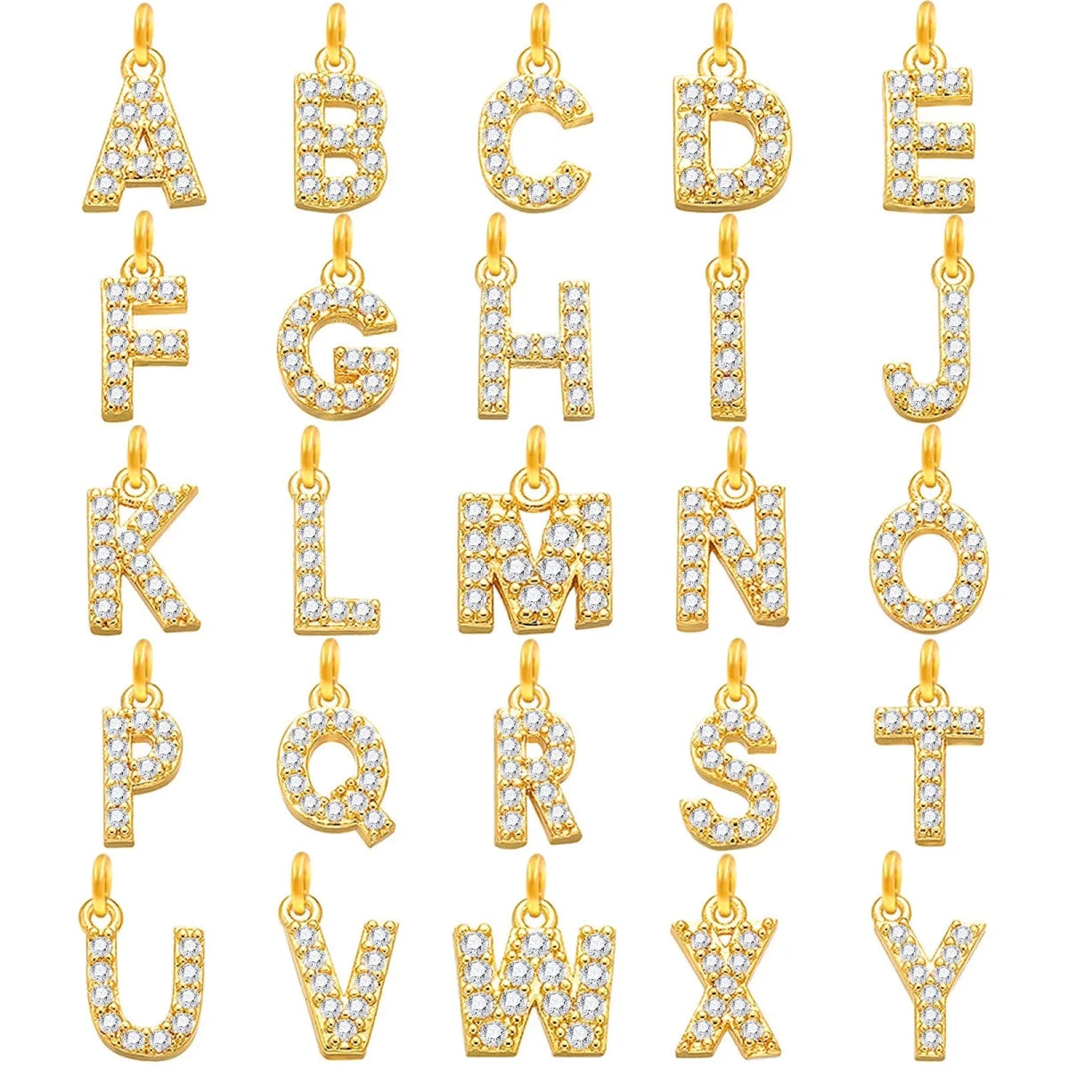 Mandotos Crystal A Z Letter Initial Anklets For Women Cuban Link Stainless Steel Beach Anklet - MANDOTOS