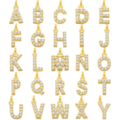 Mandotos Crystal A Z Letter Initial Anklets For Women Cuban Link Stainless Steel Beach Anklet - MANDOTOS