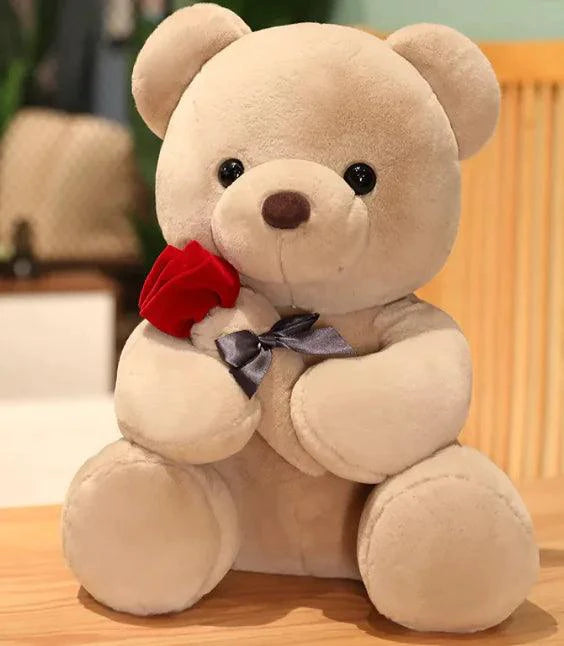 Cuddly Rose Teddy Pillow - MANDOTOS