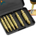Mandotos Damaged Screw Extractor Set HSS Drill Bits 6 Piece Stripped Screws Remover - MANDOTOS