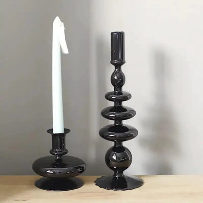 Elegant Rue Glass Candle Holder - MANDOTOS