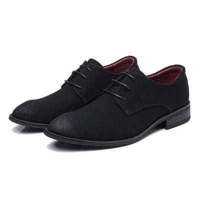 Mandotos Red Pointed Leather Shoes - MANDOTOS