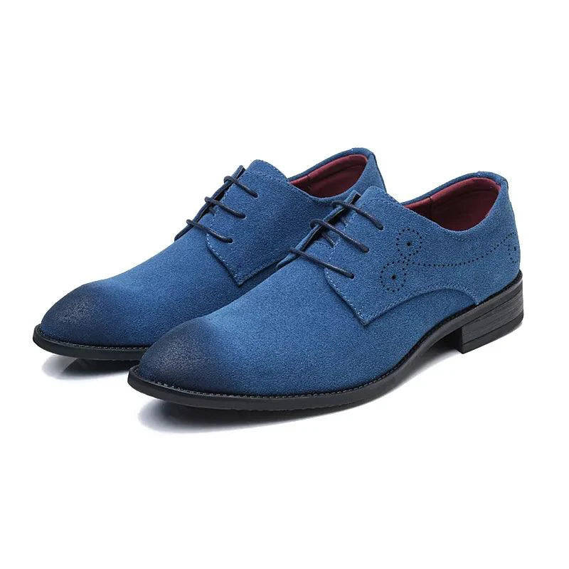 Mandotos Red Pointed Leather Shoes - MANDOTOS