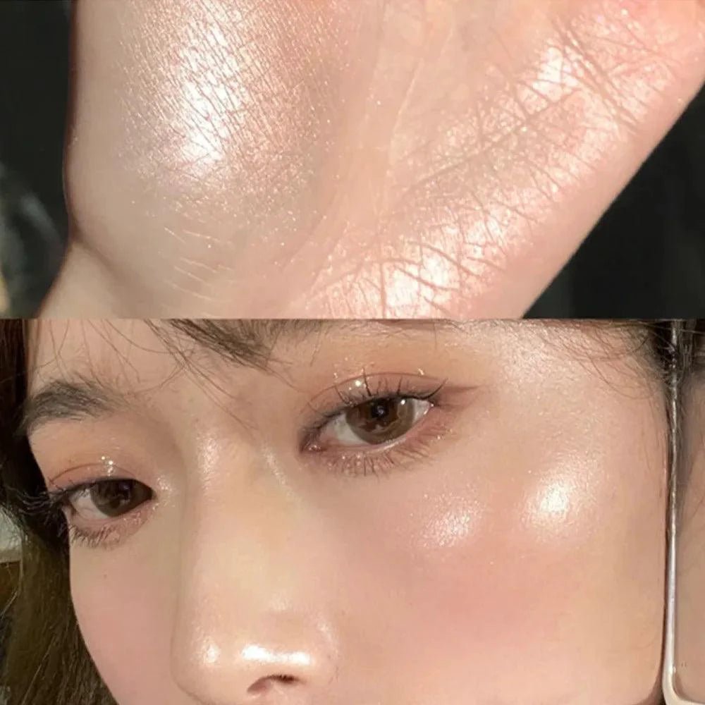 Matte Eyeshadow Stick White Eyeliner Shimmer Silver Highlighter Pen Cream Formula - MANDOTOS