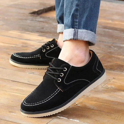 Mandotos Men Canvas Shoes Korean Edition Spring Autumn Old Beijing Casual Black - MANDOTOS