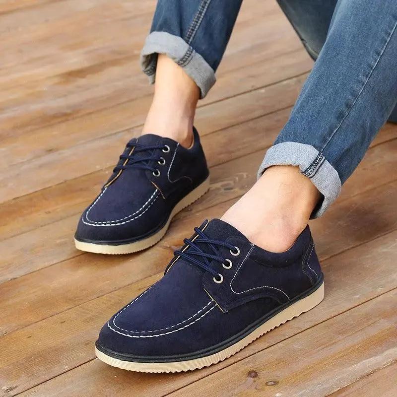 Mandotos Men Canvas Shoes Korean Edition Spring Autumn Old Beijing Casual Black - MANDOTOS