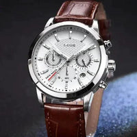Men's fashion sport quartz watch by MANDOTOS with a sleek design and round dial, perfect for everyday and active wear.