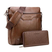 Mandotos men's messenger bag with adjustable shoulder strap and multiple compartments for everyday use and style.