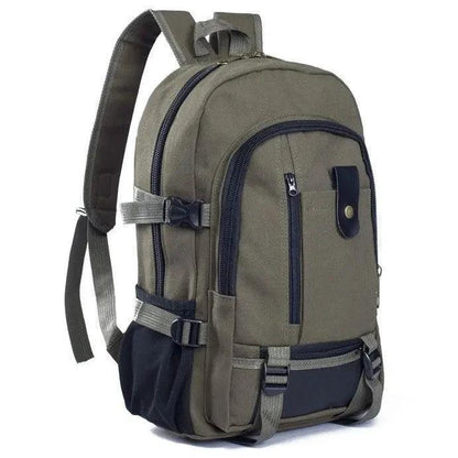 Men's Backpacks Canvas Backpack Student Bags - MANDOTOS
