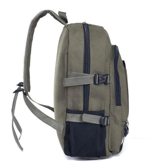 Men's Backpacks Canvas Backpack Student Bags - MANDOTOS