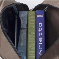 Mandotos men's canvas backpack with multiple compartments, ideal for students and everyday use.