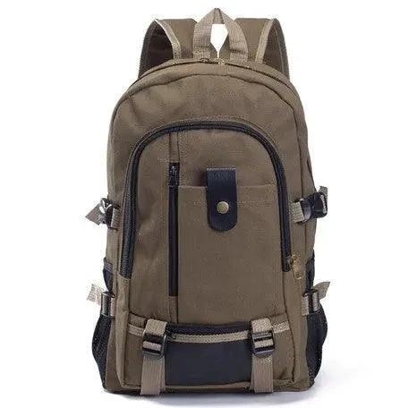 Men's Backpacks Canvas Backpack Student Bags - MANDOTOS