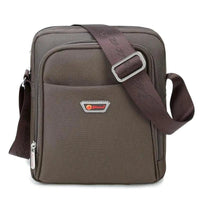 Mandotos men's Oxford cloth shoulder bag with multiple compartments, stylish messenger and business bag for everyday use.