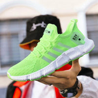 Men's Breathable Mesh Sports Shoes with Flying Weave Upper - MANDOTOS