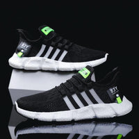 Men's Breathable Mesh Sports Shoes with Flying Weave Upper - MANDOTOS