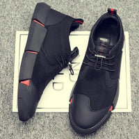 Men's chic leather sneakers by MANDOTOS featuring stylish design and comfortable fit, displayed on a neutral background.