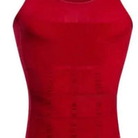 Men's MANDOTOS Contour Shaper Vest showing a close-up of the sleek, fitted design with adjustable straps and smooth fabric.