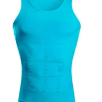 Men's contour shaper vest by MANDOTOS, showing a close-up of the fitted vest designed to sculpt and enhance the torso.
