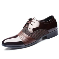 Men's formal shoes by MANDOTOS, stylish black leather dress shoes with polished finish for professional or formal occasions.