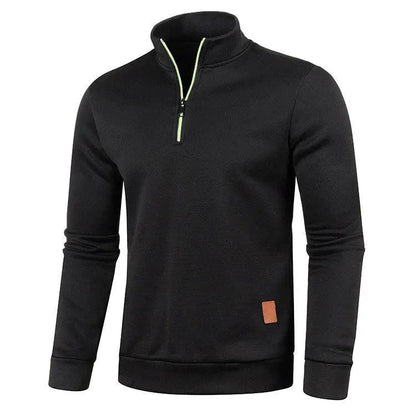 Men's Half Zipper Turtleneck Sweatshirt: Cozy and Stylish for Fall - MANDOTOS INTERNATIONAL