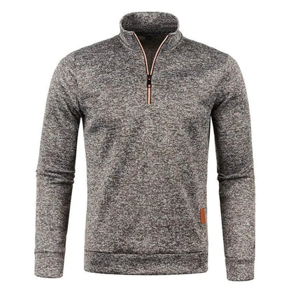Men's Half Zipper Turtleneck Sweatshirt: Cozy and Stylish for Fall - MANDOTOS INTERNATIONAL1005007460645798-Coffee-L