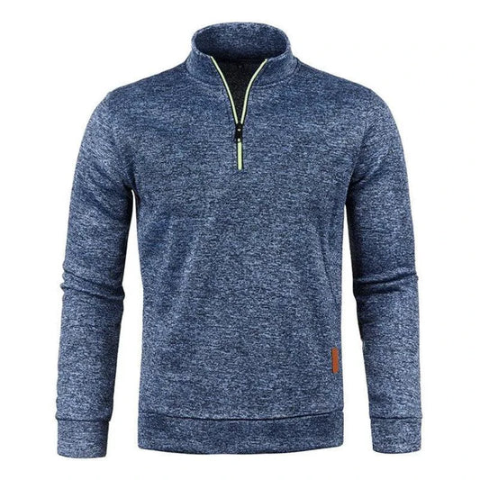 Men's Half Zipper Turtleneck Sweatshirt: Cozy and Stylish for Fall - MANDOTOS INTERNATIONAL1005007460645798-Navy-4XL