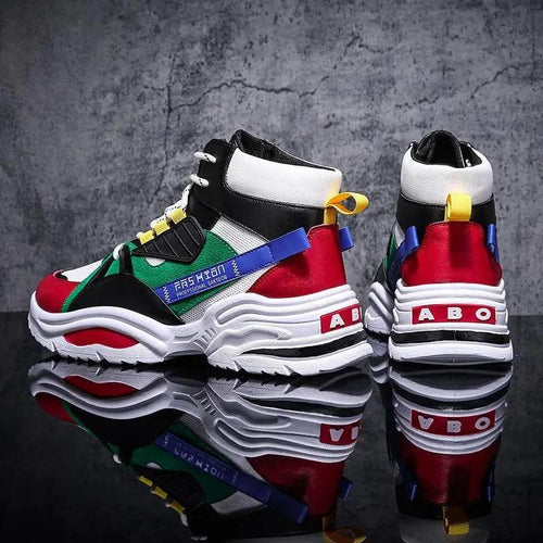 Men's High-Top Shoes - Korean Style Autumn Footwear - MANDOTOS