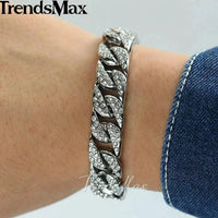 Men's luxe gold chain bracelet by MANDOTOS featuring a stylish, polished gold design on a men's jewelry accessory.