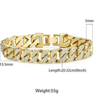 Men's gold chain bracelet by MANDOTOS, showcasing a stylish and luxurious design with polished gold links.