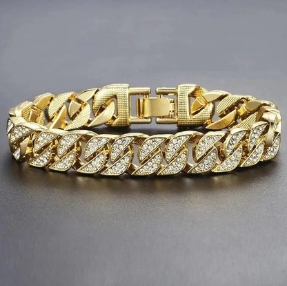 Men's Luxe Gold Chain Bracelet - MANDOTOS