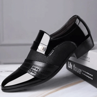 Men's luxury leather loafers by MANDOTOS featuring sleek design and polished finish, perfect for formal or casual wear.