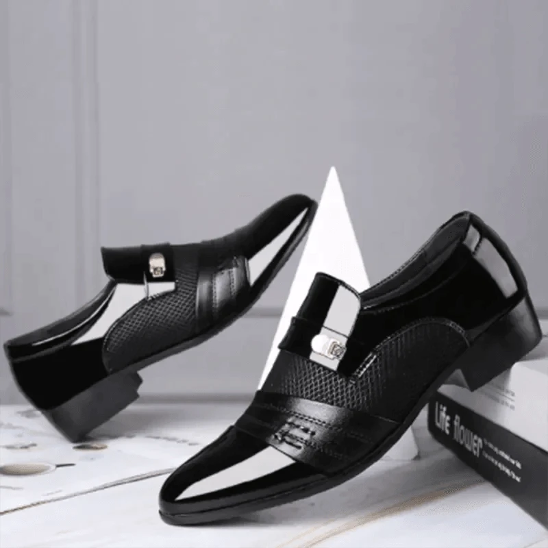 Men's Luxury Leather Loafers - MANDOTOS