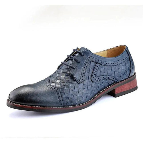 Men's Pointed Leather Dress Shoes - Korean Style Fashion - MANDOTOS