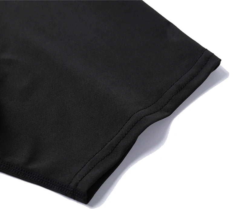 Men's Print Compression Shirts Summer Short Sleeve Rash Guard Gym Workout T-shirt Athletic Quick Dry Baselayer Undershirts Tops - MANDOTOS