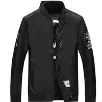 Men's reversible flight jacket by MANDOTOS, suitable for autumn and winter, showing the jacket's dual-sided design and lightweight material.