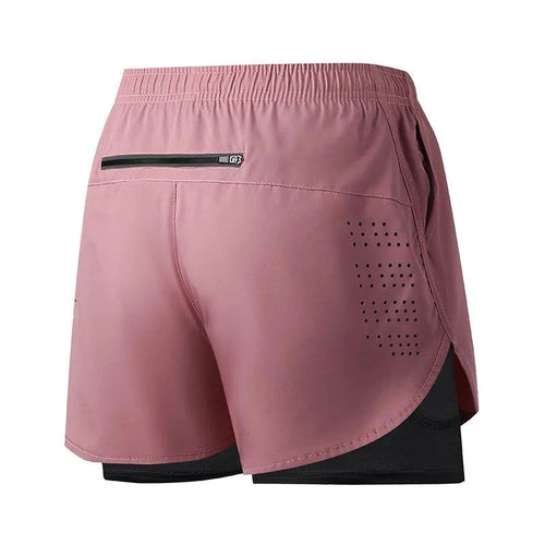 Men's Running Shorts Quick-drying Fitness Black Double Layer Shorts Men New Sport Workout Training Bodybuilding Short Pants - MANDOTOS
