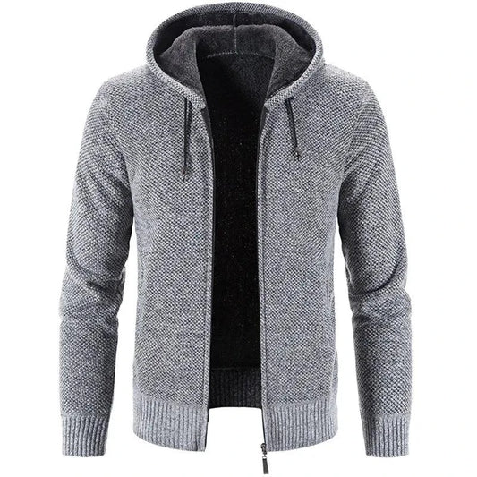 Men's Stylish Fleece Cardigan Jacket - MANDOTOS
