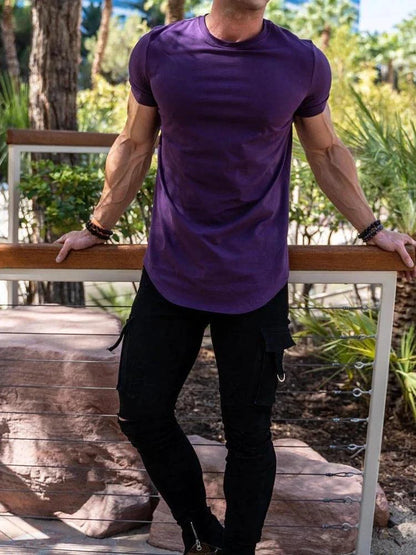 Men's Summer Muscle T-Shirt for Gym Workouts MANDOTOS INTERNATIONAL