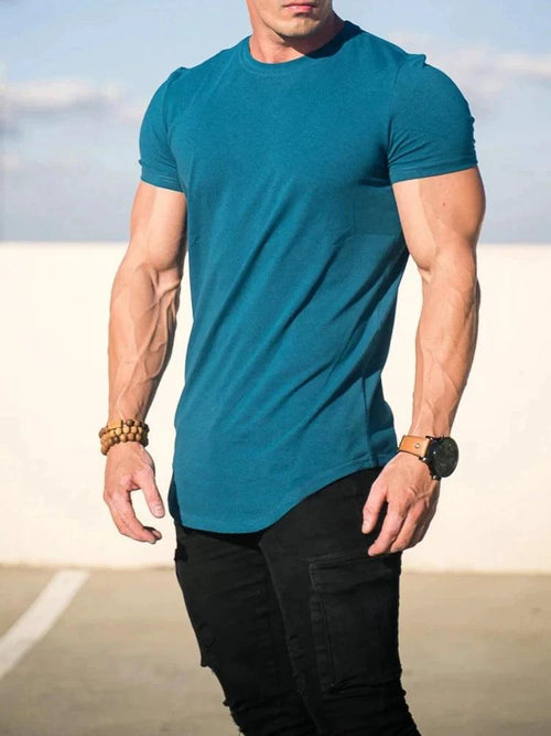 Men's Summer Muscle T-Shirt for Gym Workouts MANDOTOS INTERNATIONAL