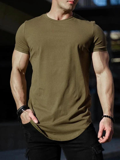 Men's Summer Muscle T-Shirt for Gym Workouts MANDOTOS INTERNATIONAL