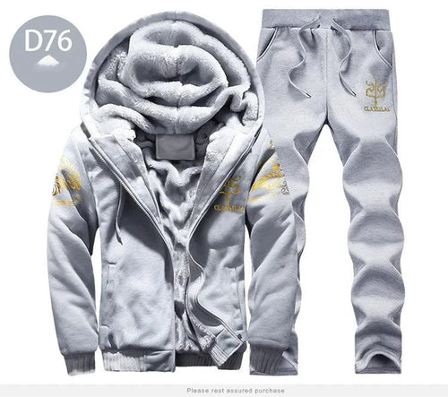 Men's Winter Sports Set: Stylish, Warm 2-Piece Ensemble for Outdoor Adventures - MANDOTOS